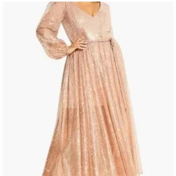 City Chic Dresses & Skirts - City Chic Rose Gold Maxi Dress EUC